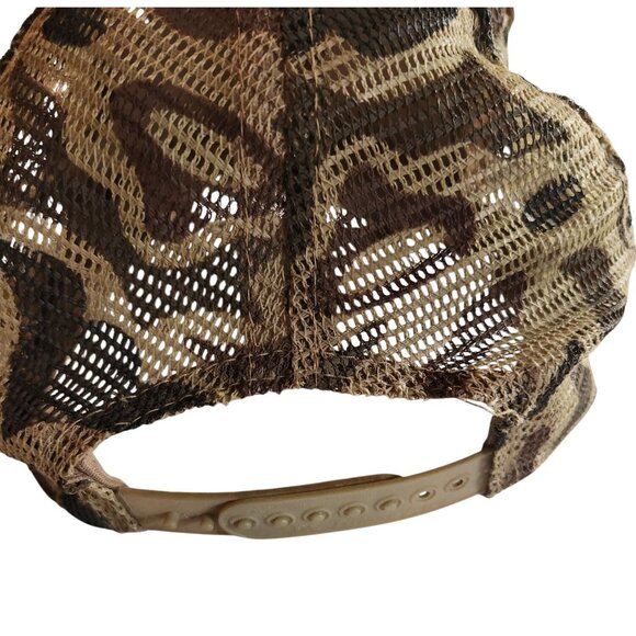 Vtg Hat Alaska Camouflage Mesh Trucker cap Snapback hunting embroidered - Picture 2 of 3